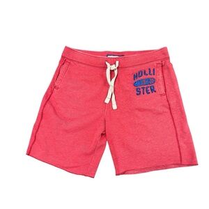 Hollister Men's Athletic Red Shorts